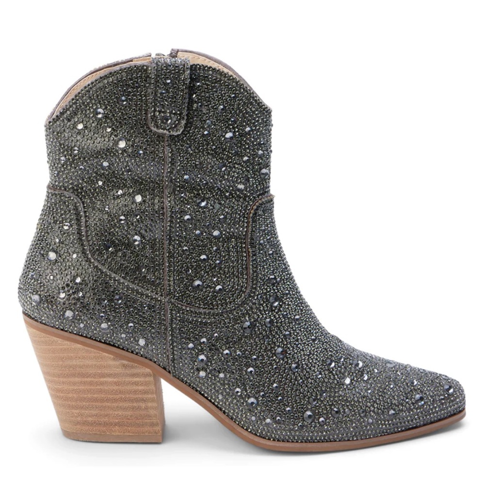 Women's Rhinestone Embellished Matisse Harlow Ankle Bootie